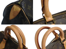 Load image into Gallery viewer, LOUIS VUITTON ルイヴィトン スピーディー25 ハンドバック M41528 モノグラム PVC レザー ブラウン ゴールド金具 美品 中古 4b004207