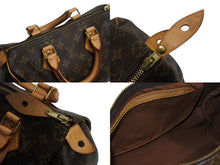 Load image into Gallery viewer, LOUIS VUITTON ルイヴィトン スピーディー25 ハンドバック M41528 モノグラム PVC レザー ブラウン ゴールド金具 美品 中古 4b004207