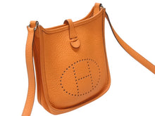 画像をギャラリービューアに読み込む, HERMES エルメス エブリンTPM トリヨンクレマンス オレンジ ショルダーバッグ □G 美品 中古 4b004208