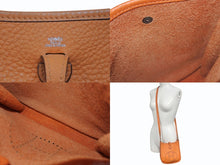 画像をギャラリービューアに読み込む, HERMES エルメス エブリンTPM トリヨンクレマンス オレンジ ショルダーバッグ □G 美品 中古 4b004208