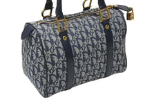 Load image into Gallery viewer, Christian Dior クリスチャンディオール トロッター ハンドバッグ PZ1001 スピーディ25型 ガリアーノ期 ネイビー 美品 中古 4b004213
