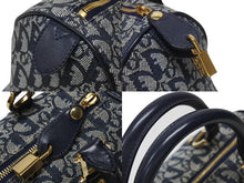 Load image into Gallery viewer, Christian Dior クリスチャンディオール トロッター ハンドバッグ PZ1001 スピーディ25型 ガリアーノ期 ネイビー 美品 中古 4b004213