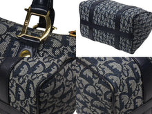 Load image into Gallery viewer, Christian Dior クリスチャンディオール トロッター ハンドバッグ PZ1001 スピーディ25型 ガリアーノ期 ネイビー 美品 中古 4b004213