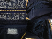 Load image into Gallery viewer, Christian Dior クリスチャンディオール トロッター ハンドバッグ PZ1001 スピーディ25型 ガリアーノ期 ネイビー 美品 中古 4b004213