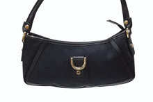 画像をギャラリービューアに読み込む, GUCCI グッチ アビー ワンショルダーバッグ セミショルダー ハンドバッグ 130939 GGキャンバス レザー ブラック 美品 中古 4b004216