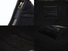 画像をギャラリービューアに読み込む, GUCCI グッチ アビー ワンショルダーバッグ セミショルダー ハンドバッグ 130939 GGキャンバス レザー ブラック 美品 中古 4b004216