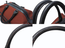 Load image into Gallery viewer, YVES SAINT LAURENT イヴサンローラン YSLロゴ ミニミニボストンバッグハンドバッグ キャンバス レザー ボルドー ブラック 美品 中古 4b004217