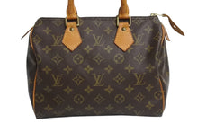 Load image into Gallery viewer, LOUIS VUITTON ルイヴィトン スピーディ25 ハンドバッグ M41109 モノグラム PVC レザー ゴールド金具 ブラウン 美品 中古 4b004218