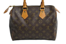 Load image into Gallery viewer, LOUIS VUITTON ルイヴィトン スピーディ25 ハンドバッグ M41109 モノグラム PVC レザー ゴールド金具 ブラウン 美品 中古 4b004218