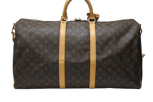 画像をギャラリービューアに読み込む, LOUIS VUITTON ルイヴィトン キーポル55 ボストンバッグ M41424 モノグラム PVC レザー ブラウン 美品 中古 4b004219