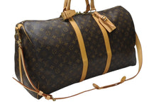 画像をギャラリービューアに読み込む, LOUIS VUITTON ルイヴィトン キーポル55 ボストンバッグ M41424 モノグラム PVC レザー ブラウン 美品 中古 4b004219