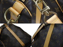 画像をギャラリービューアに読み込む, LOUIS VUITTON ルイヴィトン キーポル55 ボストンバッグ M41424 モノグラム PVC レザー ブラウン 美品 中古 4b004219