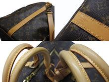 画像をギャラリービューアに読み込む, LOUIS VUITTON ルイヴィトン キーポル55 ボストンバッグ M41424 モノグラム PVC レザー ブラウン 美品 中古 4b004219