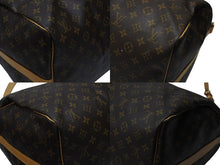 画像をギャラリービューアに読み込む, LOUIS VUITTON ルイヴィトン キーポル55 ボストンバッグ M41424 モノグラム PVC レザー ブラウン 美品 中古 4b004219