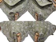 画像をギャラリービューアに読み込む, LOUIS VUITTON ルイヴィトン バギーPM ショルダーバッグ M95213 モノグラムデニム カーキ ゴールド 美品 中古 4b004221