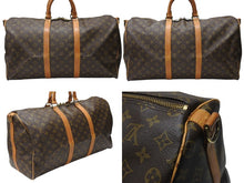 画像をギャラリービューアに読み込む, LOUIS VUITTON ルイ ヴィトン ボストンバッグ M41416 キーポルバンドリエール50 ブラウン モノグラムキャンバス 50 美品 中古 4b004222