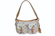 Load image into Gallery viewer, 極美品 LOUIS VUITTON ルイヴィトン 村上隆 ショルダーバッグ ロッジ PM M40053 ホワイト マルチカラー 中古 4b004223