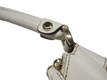 画像をギャラリービューアに読み込む, GUCCI グッチ ハンドバッグ GGキャンバス ワンショルダーバッグ ホワイト ベージュレザー 190525 ゴールド金具 美品 中古 4b004226