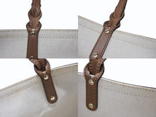 画像をギャラリービューアに読み込む, GUCCI グッチ トートバッグ GGキャンバス ポーチ付き247209 493075 レザー ベージュ ブラウン ゴールド金具 美品 中古 4b004227
