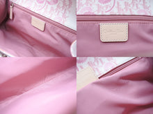 画像をギャラリービューアに読み込む, CHRISTIAN DIOR クリスチャンディオール トロッターライン ショルダーバッグ BO N 1024 ホワイト ピンク シルバー金具 美品 中古 4b004228