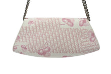 画像をギャラリービューアに読み込む, CHRISTIAN DIOR クリスチャンディオール トロッターライン ショルダーバッグ BO N 1024 ホワイト ピンク シルバー金具 美品 中古 4b004228