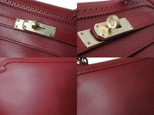 Load image into Gallery viewer, HERMES エルメス ハンドバッグ ケリー35 □P刻 ギリーズ ルビー レッド エバーカーフ ゴールド金具 美品 中古 4b004231