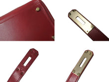 Load image into Gallery viewer, HERMES エルメス ハンドバッグ ケリー35 □P刻 ギリーズ ルビー レッド エバーカーフ ゴールド金具 美品 中古 4b004231