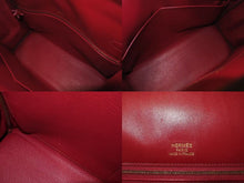 Load image into Gallery viewer, HERMES エルメス ハンドバッグ ケリー35 □P刻 ギリーズ ルビー レッド エバーカーフ ゴールド金具 美品 中古 4b004231