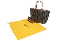 画像をギャラリービューアに読み込む, 新品未使用 GOYARD ゴヤール サンルイPM バッグ トートバッグ STLOUIPMLTY01CL01P ブラウン PVC レザー 中古 4b004234