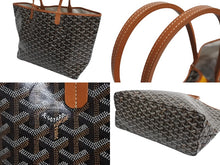 画像をギャラリービューアに読み込む, 新品未使用 GOYARD ゴヤール サンルイPM バッグ トートバッグ STLOUIPMLTY01CL01P ブラウン PVC レザー 中古 4b004234
