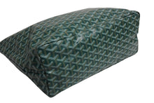 画像をギャラリービューアに読み込む, 新品未使用 GOYARD ゴヤール サンルイPM バッグ トートバッグ STLOUIPMLTY09CL09P PVC レザー ヘリンボーン グリーン 中古 4b004235