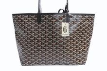 画像をギャラリービューアに読み込む, 新品未使用 GOYARD ゴヤール サンルイPM バッグ トートバッグ STLOUIPMLTY01CL01P ブラック PVC レザー 中古 4b004236