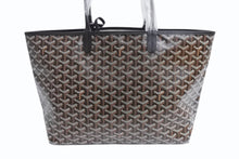 画像をギャラリービューアに読み込む, 新品未使用 GOYARD ゴヤール サンルイPM バッグ トートバッグ STLOUIPMLTY01CL01P ブラック PVC レザー 中古 4b004236