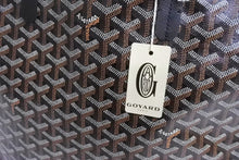 画像をギャラリービューアに読み込む, 新品未使用 GOYARD ゴヤール サンルイPM バッグ トートバッグ STLOUIPMLTY01CL01P ブラック PVC レザー 中古 4b004236