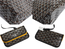 画像をギャラリービューアに読み込む, 新品未使用 GOYARD ゴヤール サンルイPM バッグ トートバッグ STLOUIPMLTY01CL01P ブラック PVC レザー 中古 4b004236