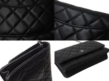 画像をギャラリービューアに読み込む, 極美品 CHANEL シャネル チェーンウォレット ショルダーバッグ ランダム番台 ココマーク ラムスキン キルティング ブラック 中古 4b004237