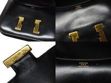 画像をギャラリービューアに読み込む, HERMES エルメス コンスタンス 23 ショルダーバッグ ボックスカーフ ブラック ゴールド金具 ○N刻印 (1984年製) 中古 4b004241