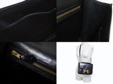 画像をギャラリービューアに読み込む, HERMES エルメス コンスタンス 23 ショルダーバッグ ボックスカーフ ブラック ゴールド金具 ○N刻印 (1984年製) 中古 4b004241