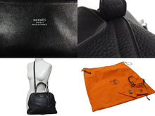 画像をギャラリービューアに読み込む, HERMES エルメス BOLIDE ボリード 31 2WAY バッグ トゴ ブラック シルバー金具 ☐I刻印 2005年製 美品 中古 4b004242