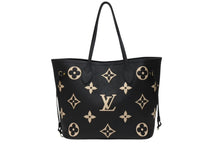 Load image into Gallery viewer, 極美品 LOUIS VUITTON ルイヴィトン トートバッグ M58907 モノグラムアンプラント ネヴァーフル MM ブラック 中古 4b004243