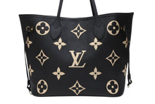 Load image into Gallery viewer, 極美品 LOUIS VUITTON ルイヴィトン トートバッグ M58907 モノグラムアンプラント ネヴァーフル MM ブラック 中古 4b004243