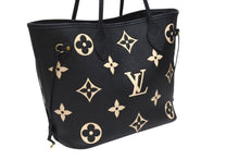 Load image into Gallery viewer, 極美品 LOUIS VUITTON ルイヴィトン トートバッグ M58907 モノグラムアンプラント ネヴァーフル MM ブラック 中古 4b004243