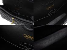 Load image into Gallery viewer, 極美品 CHANEL シャネル マトラッセ23 Wフラップ Wチェーン ショルダーバッグ 6番台 キャビアスキン ココマーク ブラック ゴールド金具 中古 4b004245