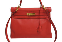 Load image into Gallery viewer, HERMES エルメス KELLY ケリー 32 内縫い 2WAY バッグ ヴォーガリバー ルージュヴィフ ゴールド金具 □D刻印 2000年製 美品 中古 4b004248