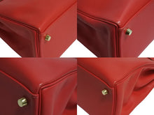 Load image into Gallery viewer, HERMES エルメス KELLY ケリー 32 内縫い 2WAY バッグ ヴォーガリバー ルージュヴィフ ゴールド金具 □D刻印 2000年製 美品 中古 4b004248