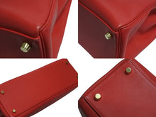 Load image into Gallery viewer, HERMES エルメス KELLY ケリー 32 内縫い 2WAY バッグ ヴォーガリバー ルージュヴィフ ゴールド金具 □D刻印 2000年製 美品 中古 4b004248