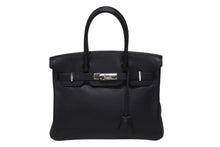 Load image into Gallery viewer, HERMES エルメス バーキン30 ハンドバッグ トゴ ネイビー シルバー金具 T刻印 美品 中古 4b004250