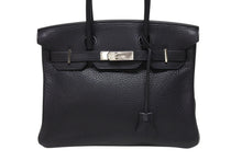 Load image into Gallery viewer, HERMES エルメス バーキン30 ハンドバッグ トゴ ネイビー シルバー金具 T刻印 美品 中古 4b004250