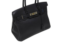 Load image into Gallery viewer, HERMES エルメス バーキン30 ハンドバッグ トゴ ネイビー シルバー金具 T刻印 美品 中古 4b004250