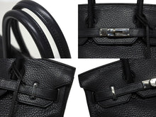 Load image into Gallery viewer, HERMES エルメス バーキン30 ハンドバッグ トゴ ネイビー シルバー金具 T刻印 美品 中古 4b004250